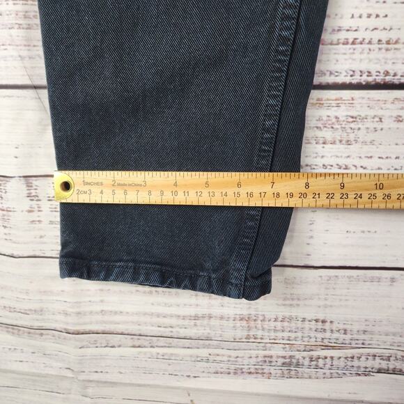 Vintage Levi’s Silvertab Loose Fit Jeans Black Denim 501 USA Made W31 L32 90s - Picture 10 of 10